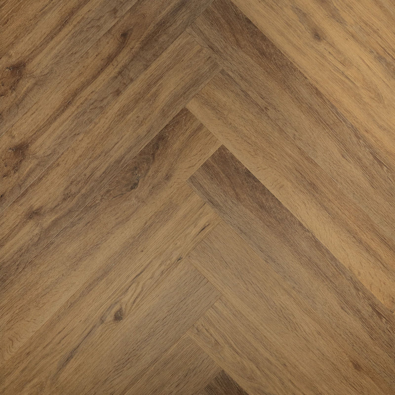 Ambitieus Trendy Caramel Visgraat | Douwes Dekker | Click PVC Rigid per m2