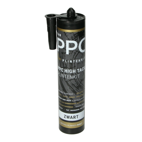 Supersterke high tack plinten montagekit - zwart 290 ml