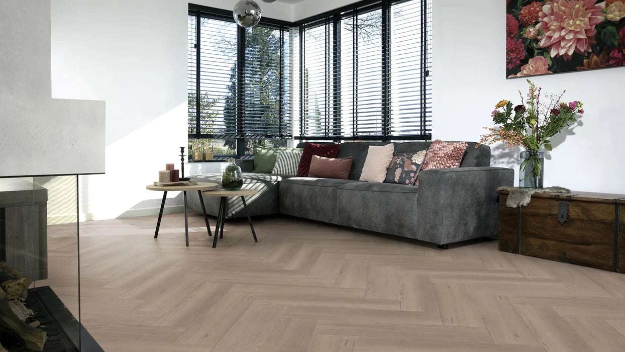 Ambitieus Brede Visgraat Spekkoek | Douwes Dekker | Click PVC Rigid per m2