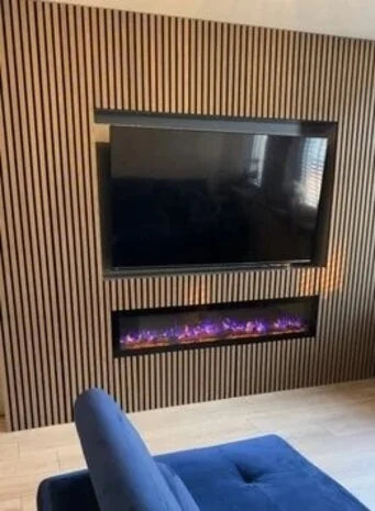 WALNOOT Eiken akoestische wand panelen 60x260 cm