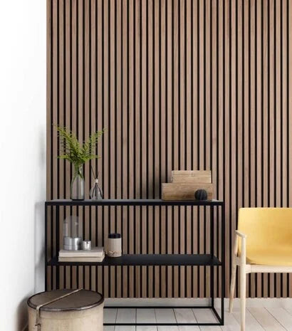 EXPLORE NORTH SEA Eiken akoestische wand panelen lattenwand met Vilt 52x260 cm