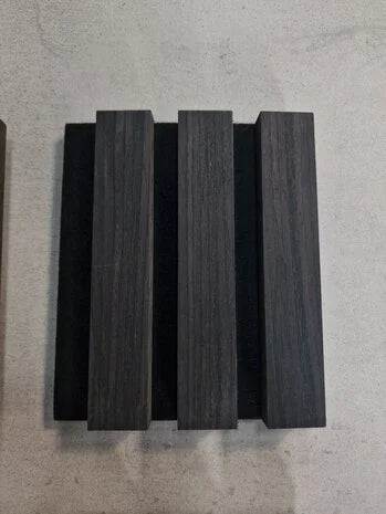 ZWART Eiken akoestische wand panelen 60x280 cm