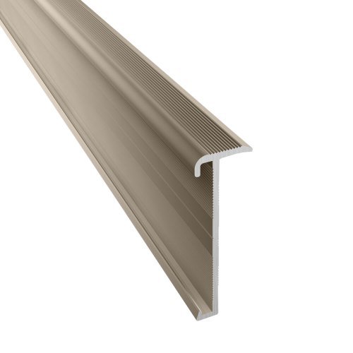 Trapneusprofiel PVC zand 14x43mm 3m 845