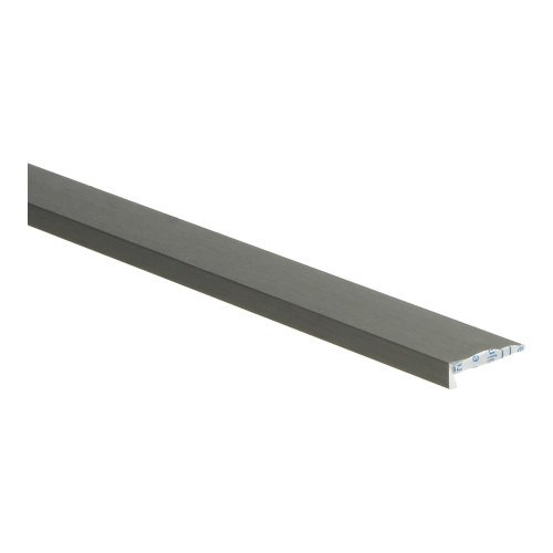 Hoeklijn zelfklevend PVC RVS geborsteld klik 6x21mm 4,5mm 3m