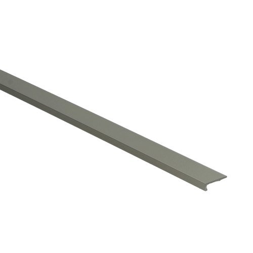 Hoeklijn zelfklevend PVC RVS klik 6x21mm 4,5mm 3m